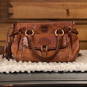 Dooney & Burke Florentine Brown Leather Satchel